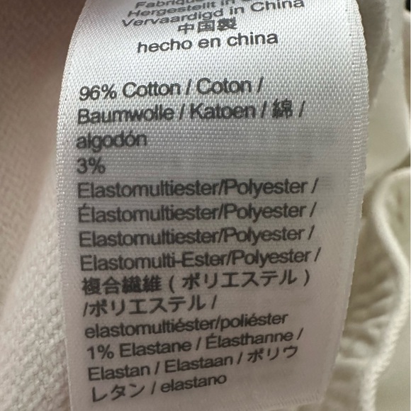 J. Crew Denim Jogger Pant Women's‎ Medium M Natural White Pull On Drawstring - Picture 3 of 7